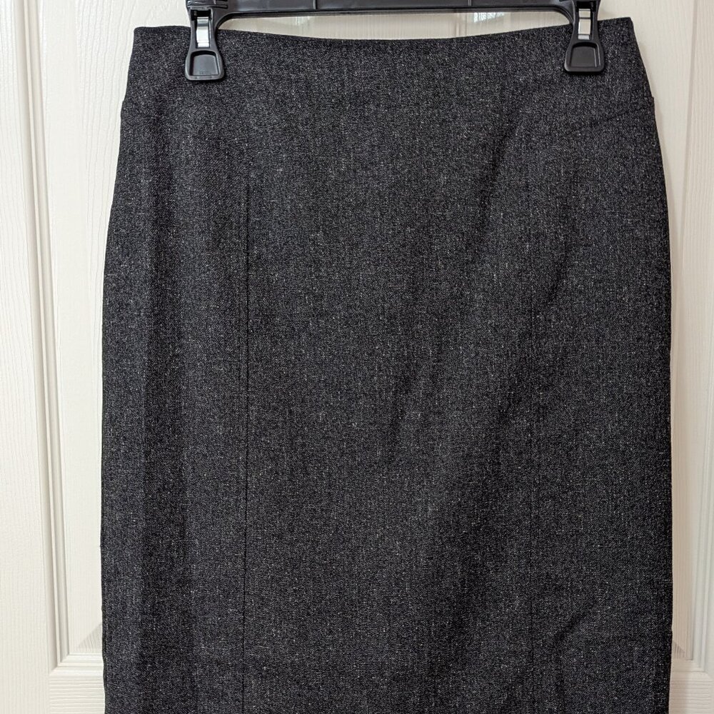 Investments Petite, size 4P Dark Gray Pencil Skirt, Back Zipper, Fully Lined